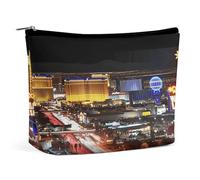 RTSEBVN Makeup Bags Cute Toiletry Bag Large Capacity Las Vegas Night City Printing Cosmetic Bags For Women, style, One Size, Makeup Bags