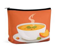 RTSEBVN Makeup Bags Cute Toiletry Bag Large Capacity Pumpkin Soup Pattern Printing Cosmetic Bags For Women, style, One Size, Makeup Bags
