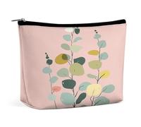 RTSEBVN Makeup Bags Cute Toiletry Bag Large Capacity Simple Eucalyptus Pattern Printing Cosmetic Bags For Women, style, One Size, Makeup Bags