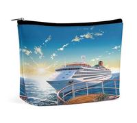 RTSEBVN Makeup Bags Cute Toiletry Bag Large Capacity Summer Sea Cruise Printing Cosmetic Bags For Women, style, One Size, Makeup Bags