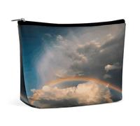 RTSEBVN Makeup Bags Cute Toiletry Bag Large Capacity White Clouds And Rainbow Printing Cosmetic Bags For Women, style, One Size, Makeup Bags