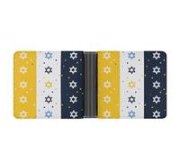 RTSEBVN Slim Credit Card Holder Personalized Leather White Bread Art Money Clip Gifts Wallet For Men Women, Star Image, One Size, Modern
