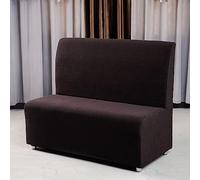 RTSFKFS Armless Futon Cover，Stretch Sofa Bed Slipcover Protector Elastic Feature Couch Covers High Spandex Small Checks Jacquard Fabric Futon Slipcovers, Machine Washable(Coffee,Single back)