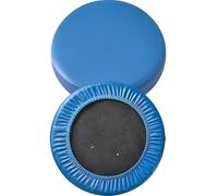 RTSFKFS Bar Stool Cover, Waterproof Round Seat Cushion Cover, Set of 2/4/6, Stretch PU Leather Slipcovers with NonSlip Bottom for 12-15 Inch Stools(Blue,2pcs)