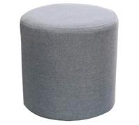 RTSFKFS Cotton Linen Small Foot Stool Ottoman Cover Round, Furniture Protector for Modern Home Decor(Light Blue,40x40cm 1pc)