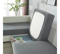 RTSFKFS Couch Cushion Slipcovers For Individual Couch Cushions Chaise L Shape Sofa Cushion Covers For 3/2 Cushion Couch Washable Furniture Protector Sofa Slipcover With Elastic Bottom
