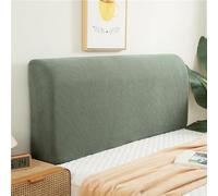 RTSFKFS Double/Single Bed Headboard Cover Velvet Padded Bed Headboard Slipcover Super King Size Small Bed Protector Slipcover for Bed Headboard Dustproof Decoration (Color : Green, Size : 150cm/59in)