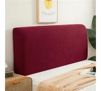 RTSFKFS Double/Single Bed Headboard Cover Velvet Padded Bed Headboard Slipcover Super King Size Small Bed Protector Slipcover for Bed Headboard Dustproof Decoration (Color : Wine, Size : 120cm/47in)