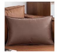 RTSFKFS Pillow Cases 18x18,20x20,20x28 inch Waterproof Throw Pillow Covers Square Rectangle Decorative Sofa Cushion Covers Couch Pillowcase King Size Queen Protectors(Coffee,60x80 cm(1pc))