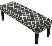 RTSFKFS Printing Rectangle Bench Cushion Cover Indoor Bench Seat Cover For Dining Room Stretch Bench Slipcover Living Room, Bedroom, Kitchen (Color : #26, Size : 107-140cm)