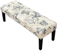 RTSFKFS Printing Rectangle Bench Cushion Cover Indoor Bench Seat Protector Cushion Slipcovers Chair Cover For Dining Room Stretch Bench Slipcover Living Room, Bedroom, Kitchen