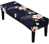 RTSFKFS Printing Rectangle Bench Cushion Cover Indoor Bench Seat Protector Cushion Slipcovers Chair Cover For Dining Room Stretch Bench Slipcover Living Room, Bedroom, Kitchen