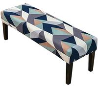 RTSFKFS Printing Rectangle Bench Cushion Cover Indoor Bench Seat Protector Cushion Slipcovers Chair Cover For Dining Room Stretch Bench Slipcover Living Room, Bedroom, Kitchen