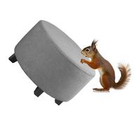 RTSFKFS Round Pouffe Cover, Stool Covers Round Stretch, Ottoman Slipcovers Removable & Washable, Furniture Protector for Dia 50-105cm Round Foot Stool(Dove,50cm)