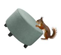 RTSFKFS Round Pouffe Cover, Stool Covers Round Stretch, Ottoman Slipcovers Removable & Washable, Furniture Protector for Dia 50-105cm Round Foot Stool(Sage,55cm)