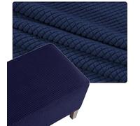 RTSFKFS S-XXXL Ottoman Cover Rectangular, Hassock Slipcover, Stool Protector, Tell Me the Size You Need and We will Customize It for You(Navy-Blue,85x135cm)