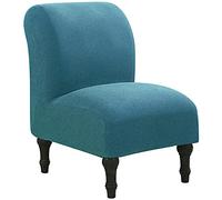 RTSFKFS Stretch Armless Chair Cover individual Sofa Slipcover Club Tub Chair Slipcover Removable Washable Furniture Armless Chair Protector,for Dining Living Room Office Reception (Color : H)