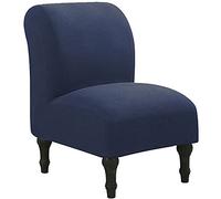 RTSFKFS Stretch Armless Chair Cover individual Sofa Slipcover Club Tub Chair Slipcover Removable Washable Furniture Armless Chair Protector,for Dining Living Room Office Reception (Color : J)