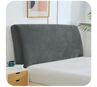 RTSFKFS Velvet Headboard Cover Full Queen California King Size, Bed Head Protector, Skin-friendly Fabric Head Board Slipcover for Wood Upholstered Bed(Dark Grey,75-87in(190-220cm))
