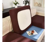 RTSFKFS Wear Resistant Sofa Cushion Cover Black Individual 2 Seater L Shape Sectional Stretch Universal Elastic Sofa Couch Cushion Slipcovers Anti-Slip Chaise Lounge Furniture Protector