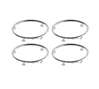 RTSMD 1PC/4Pcs Car Air Conditioning Trim Outlet Decoration Circle Ring Sticker For Focus 2 MK2 2005-2013 Auto Accessories Interior Trim(Birght Silver,4Pcs)