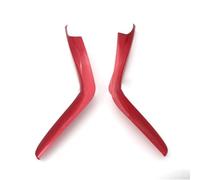 RTSMD 2pcs Car Gear Shift Panel Cover Trim Center Console Gear Panel Trims Decals For Civic 10th 2014-2019 Interior Sticker Accessories Interior Trim(RED)