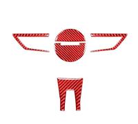 RTSMD Auto Steering Wheel Panel Decoration Trim Cover Sticker Decal Suites Kit For Chevy For Camaro 2010 2011 Soft Car Interior Accessories Interior Trim(Color 6)