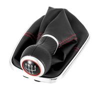 RTSMD Car 5/6 Speed 12mm Gear Shift Knob Lever Shifter Gaiter Boot for VW for Golf for Bora for Jetta for GTI MK4 Interior Accessories Interior Trim(Color 2,5speed 12MM)