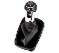 RTSMD Car 5/6 Speed 12mm Gear Shift Knob Lever Shifter Gaiter Boot for VW for Golf for Bora for Jetta for GTI MK4 Interior Accessories Interior Trim(Color 1,5speed 12MM)