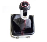 RTSMD Car 5/6 Speed Gear Stick Level Shift Knob with Leather Boot LHD for VW for Golf 7 A7 MK7 for GTI for GTD 2013-2018 Interior Trim(6speed)