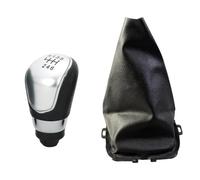 RTSMD Car 5/6 Speed Manual Gear Shift Knob Gaiter Boot Cover Case Collar for Fiesta 2008-2012 Interior Accessories Interior Trim(Color 2,6speed)