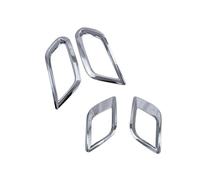 RTSMD Car Accessories Chrome Front Rear Fog Light Lamp Cover Trim For Vauxhall For Opel For Mokka For Buick For Encore 2013 2014 2015 Interior Trim(Front and rear)