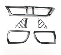 RTSMD Car Centre Console Outlet Decoration Frame Sticker Case For Kia K2 For Rio 2011-2016 Interior Decoration Accessories Interior Trim(Black,X-1)