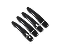 RTSMD Car Door Handle Protector for Nissan for Kicks P15 2016-2022 for Navara NP300 D23 2017-2022 Door Handle Covers Trim Door Handle Molding Cover(Black 1)