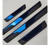 RTSMD Car Door Sill Pedal Welcome Scuff Plate Decoration Cover For Mazda CX-60 Stainless Steel Accessories Interior Trim(BLUE)