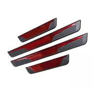 RTSMD Car Door Sill Scuff Plate Welcome Pedal For Opel For MOKKA 2012 2013 2014~2019 Stainless Steel Car Styling Accessories Interior Trim(RED)
