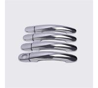 RTSMD Car Exterior Door Handle Cover for VW for Golf 5 MK5 for Rabbit 2004-2009 Outside Side Key Protector Door Handle Molding Cover(Silver,Type 3)