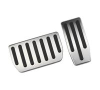 RTSMD Car Foot Pedal Accelerator Gas Fuel Brake Rest Cover For Tesla For Model X For Model S 2016-2022 Stainless Steel Interior Trim(Color 3)