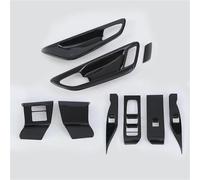 RTSMD Car Inner Armrest Door Window Glass Lift Switch Button Panel Handle Bowl Cover For Toyota For Alphard For Vellfire 40 Series 2023 2024 Interior Trim(Black,X-4)