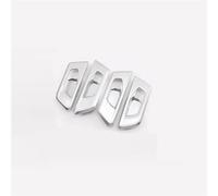 RTSMD Car Inner Door Bowl Frame Trim Cover Decoration Accessories For CR-V CRV 2017 2018 2019 2020 2021 2022 Oil-electric Model Interior Trim(Silver)