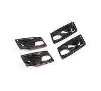 RTSMD Car Interior Door Handle Bowl Frame Protective Cover For BMW 5 Series E60 2004-2010 Trim Decoration Accessories Interior Trim(Carbon Look 1,X-1)