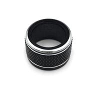 RTSMD Car Rearview Mirror Adjustment Knob Trim Cover Rotary Control Switch Decoration Rings For Subaru XV For Forester For Outback WRX Interior Trim(Black,X-1)