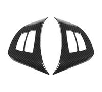 RTSMD Car Steering Wheel Button Frame Trim Cover For BMW X5 E70 X6 E71 2008-2013 Auto Decoration Accessories Interior Trim(Carbon Fiber Look)