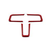 RTSMD Car Steering Wheel Panel Cover Trim Sticker Decoration Frame For Mustang GT 2015-2020 Auto Interior Accessories Interior Trim(RED)