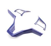 RTSMD Car Steering Wheel Panel Protection Cover Trim For Nissan For Qashqai J11 For Dualis 2 For X-trail For Xtrail T32 2019-2021 Interior Trim(BLUE,X-1)