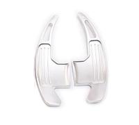 RTSMD Car Steering Wheel Shift Paddle For Mustang 2015-2019 Extended Shifter Trim Cover Interior Decoration Accessories Interior Trim(Silver)