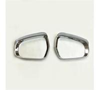 RTSMD Car Stick Rear View Side Glass Mirror Trim Frame Rain Shield For Suzuki For Vitara 2016-2020 Sun Visor Shade Plastic Eyebrow Interior Trim(Silver)