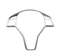 RTSMD Car Sticker Steering Wheel Frame Trim Cover For Mercedes For Benz A B C E CLA CLS GLA GLK SLK Class W176 W246 W204 W207 W212 W117 Interior Trim(Silver)