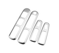 RTSMD Car Window Lifter Panel Cover Trim For Peugeot 3008 2013 2014 2015 2016 Decoration Sticker Interior Accessories Interior Trim(Matte silver)
