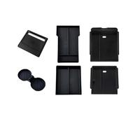 RTSMD Centre Console Storage Box For Tesla For Model 3 Highland 2024 2025 Armrest Tray Organiser Central Armrest Glove Box Accessories Interior Trim(Flocking mat)